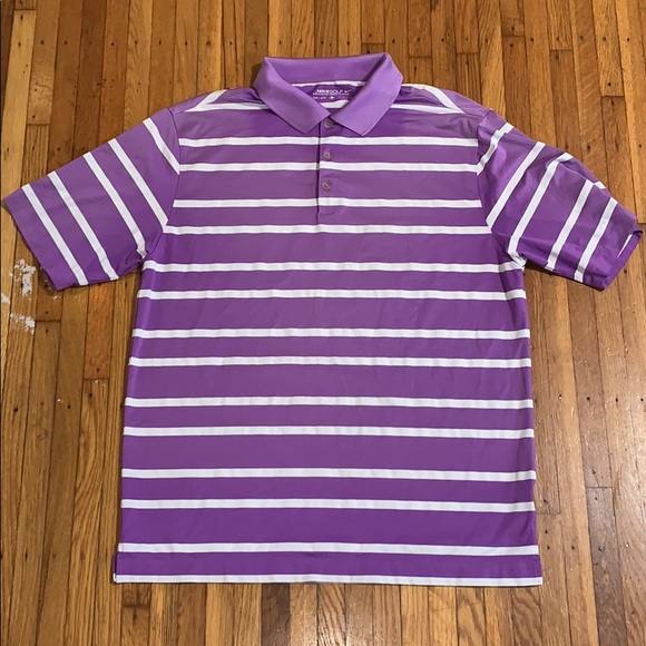 purple dri fit polo